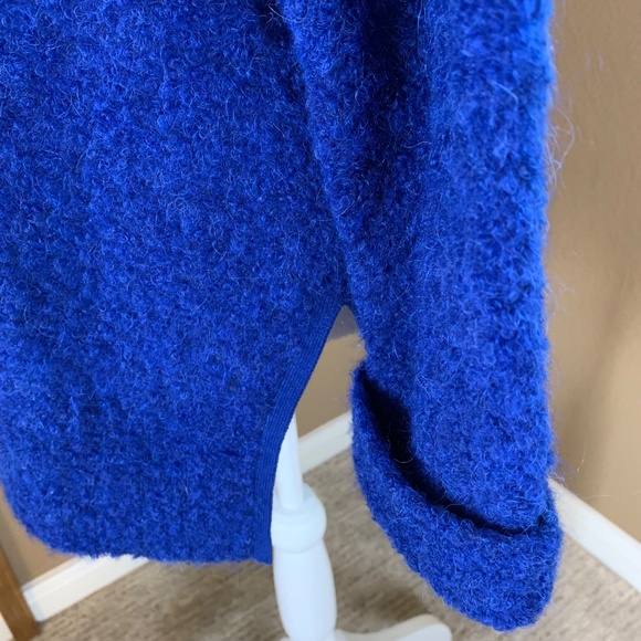 WRAP London Blue Cotton Alpaca Sweater Size US 8/10 - Picture 5 of 10